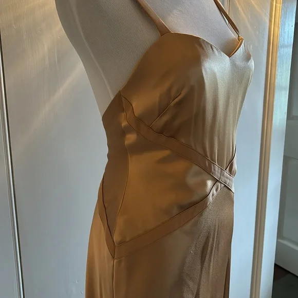 Gorgeous 100% Silk Long Gown size 6 - Picture 3 of 6